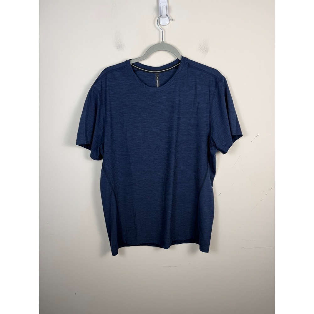 Ten Thousand The Versatile Shirt Mens Large Navy Blue Heathered Training Tee L
